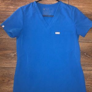 FIGS Royal Blue Scrub Top